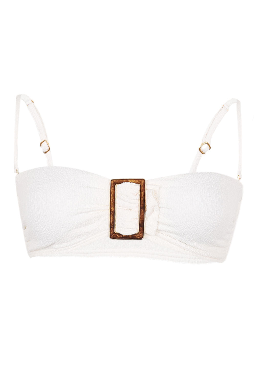 Load image into Gallery viewer, Firenze Sade Bandeau Top White

