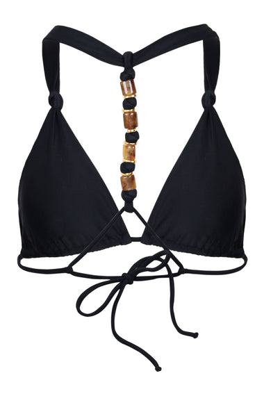 Matte Josi T Back Tri Top Black