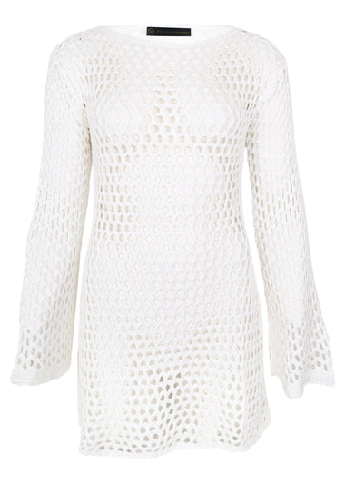 Belle Short Cover Up Off White