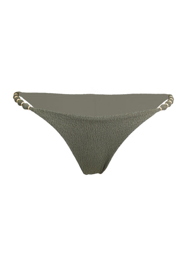 Firenze Beads Cheeky Bikini Bottom Green