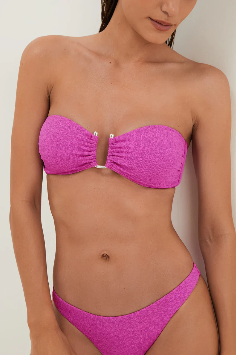 Load image into Gallery viewer, Firenze Jill Square Bandeau Top French Rose
