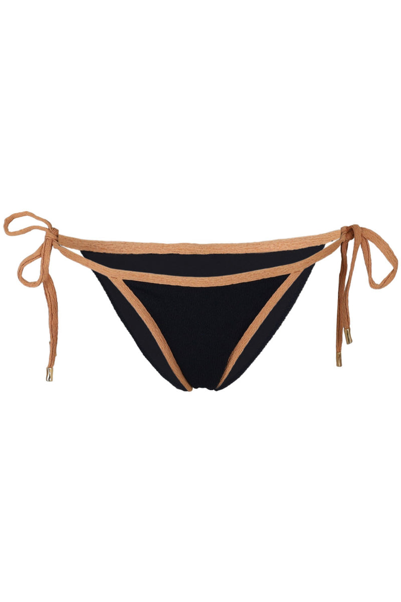 Firenze Lily Tie Side Cheeky Bottom Black