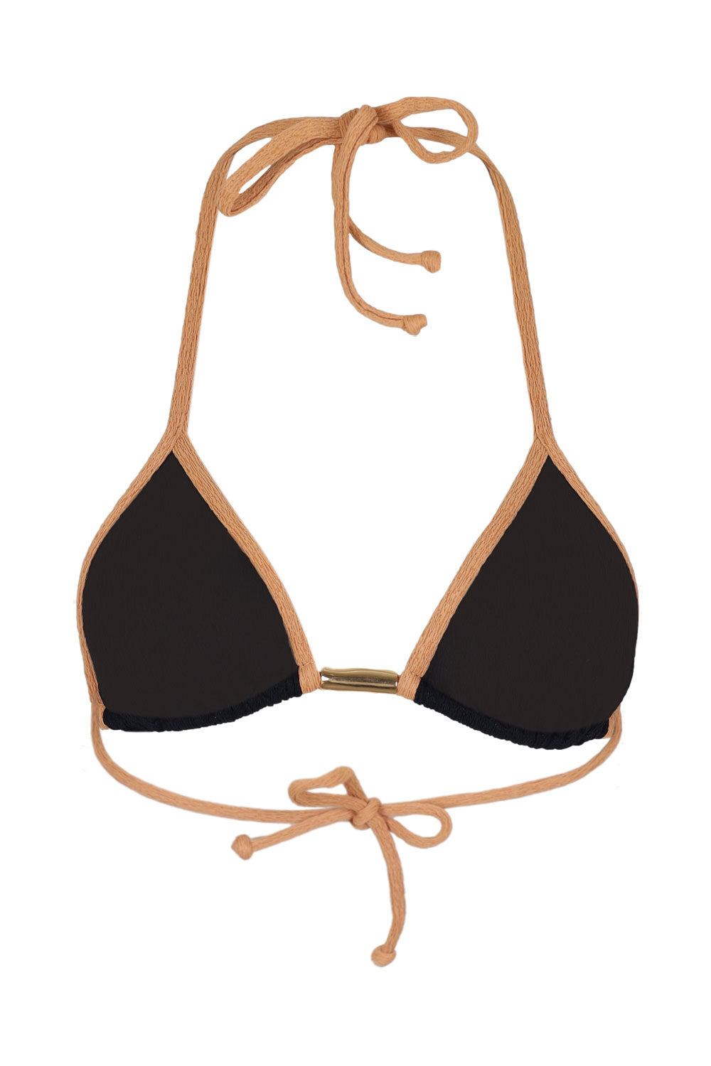 Load image into Gallery viewer, Firenze Lily Tri Top Black
