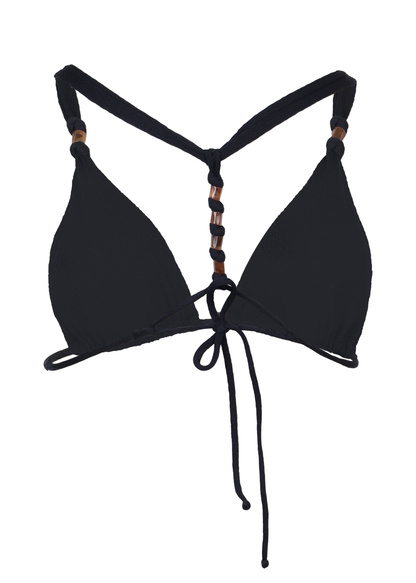 Load image into Gallery viewer, Firenze Milos T Back Tri Top Black
