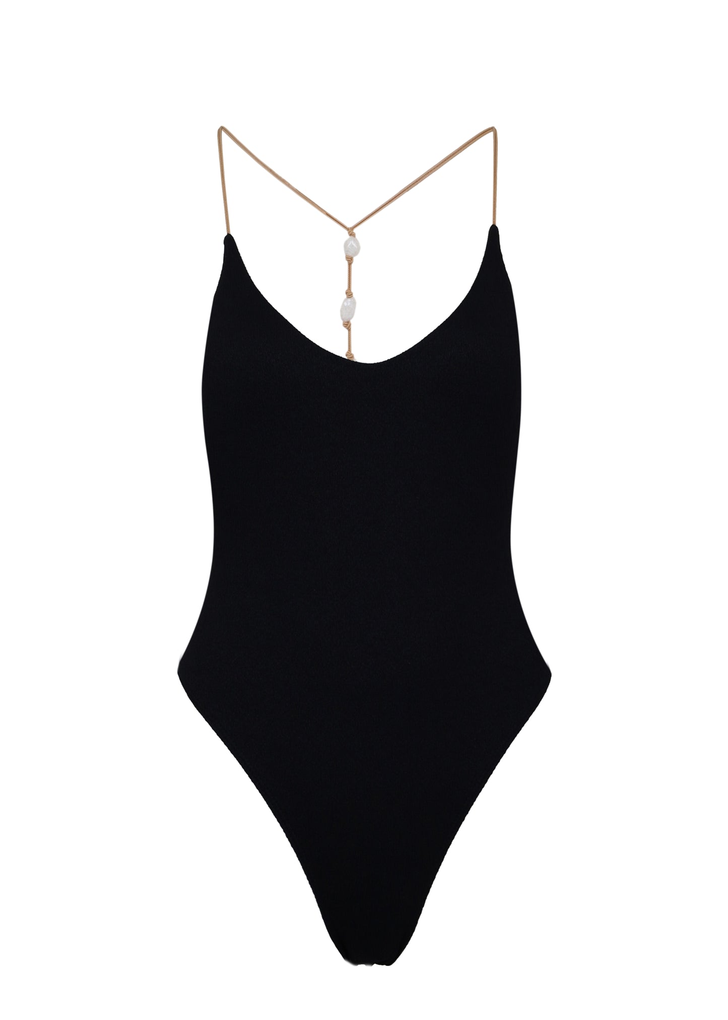Load image into Gallery viewer, Firenze Ney T Back One Piece Black
