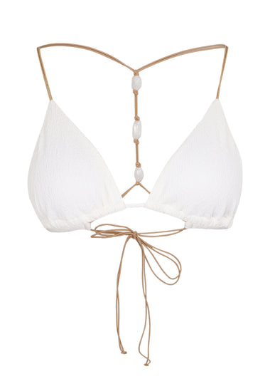 Firenze Ney T Back Tri Top White