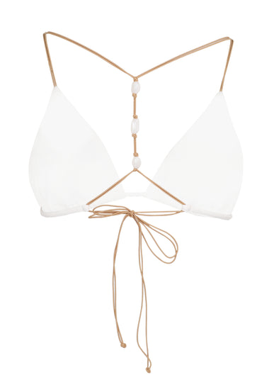 Firenze Ney T Back Tri Top White