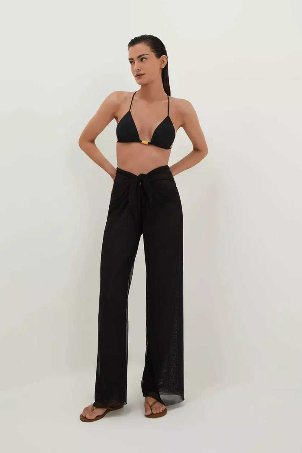 Load image into Gallery viewer, Pareo Pants Black
