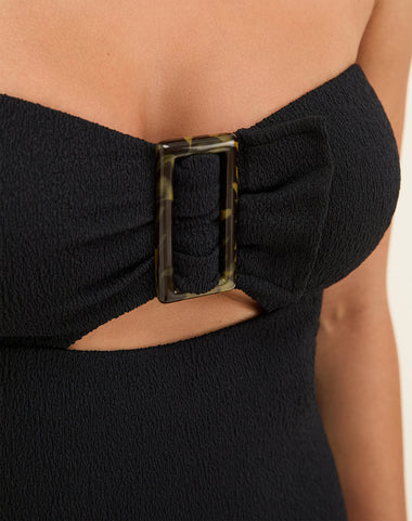 Firenze Sade Bandeau One Piece Black