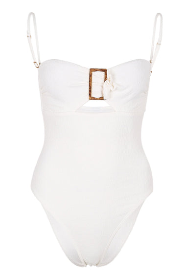 Firenze Sade Bandeau One Piece White