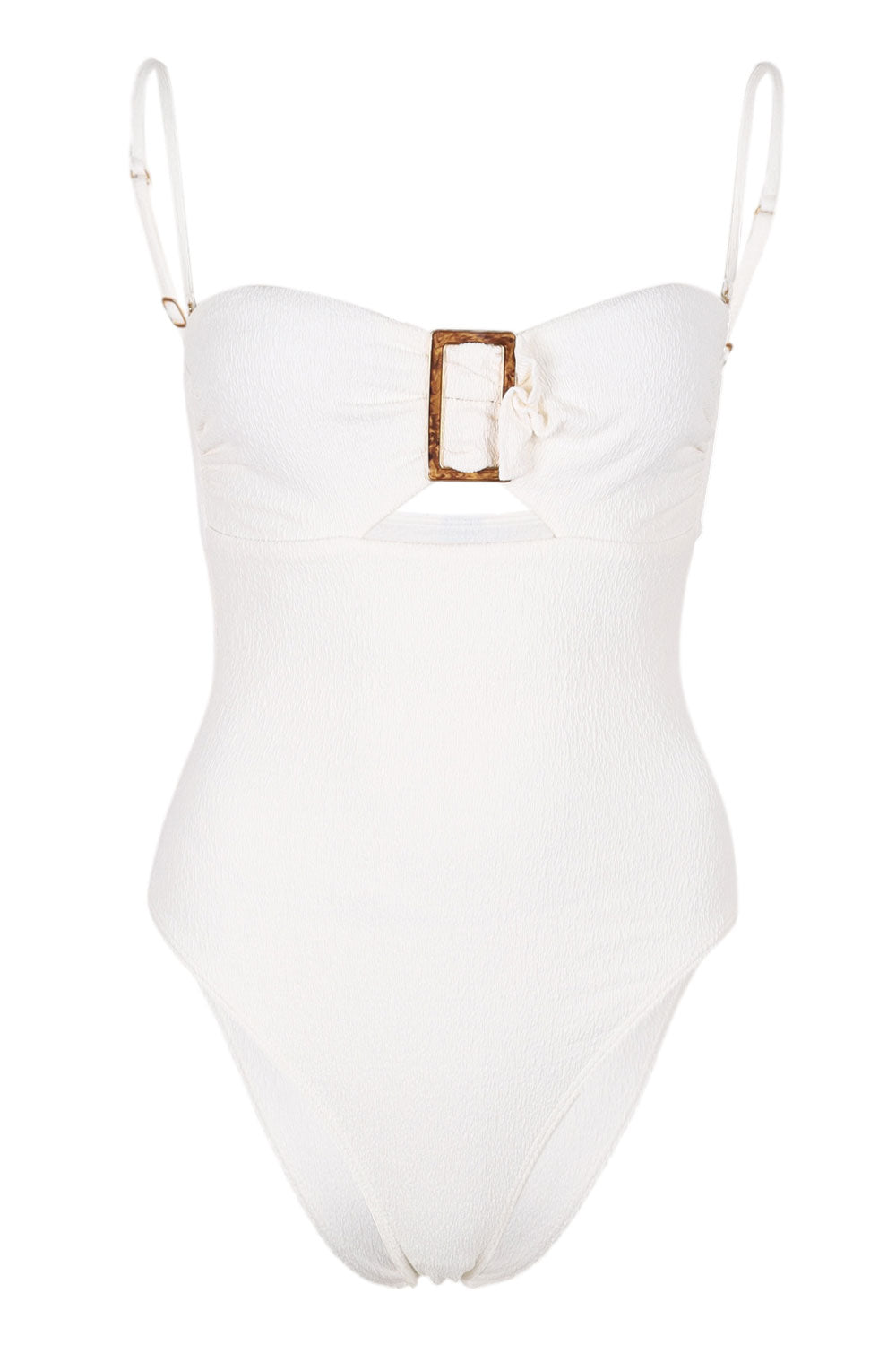Load image into Gallery viewer, Firenze Sade Bandeau One Piece White
