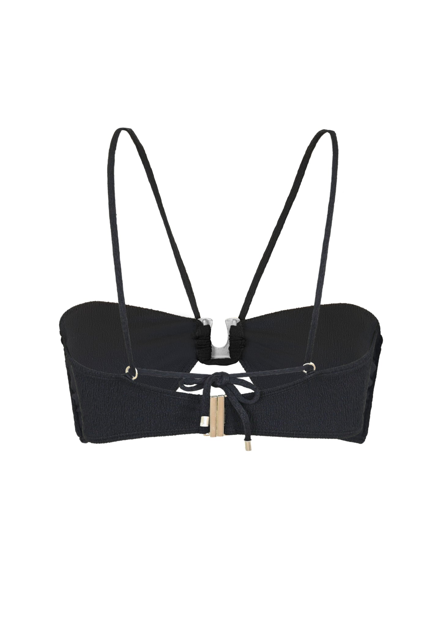 Load image into Gallery viewer, Firenze Sami Bandeau Top Black - Bikini Top
