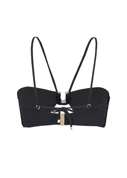 Firenze Sami Bandeau Top Black - Bikini Top