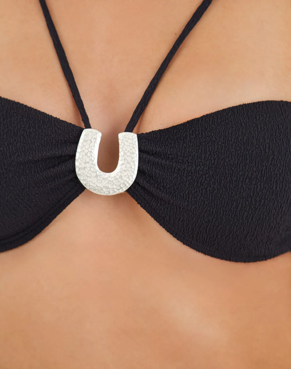 Load image into Gallery viewer, Firenze Sami Bandeau Top Black - Bikini Top
