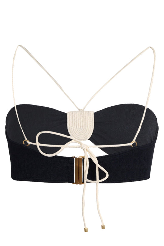 Load image into Gallery viewer, Firenze Yara Bandeau Top Black
