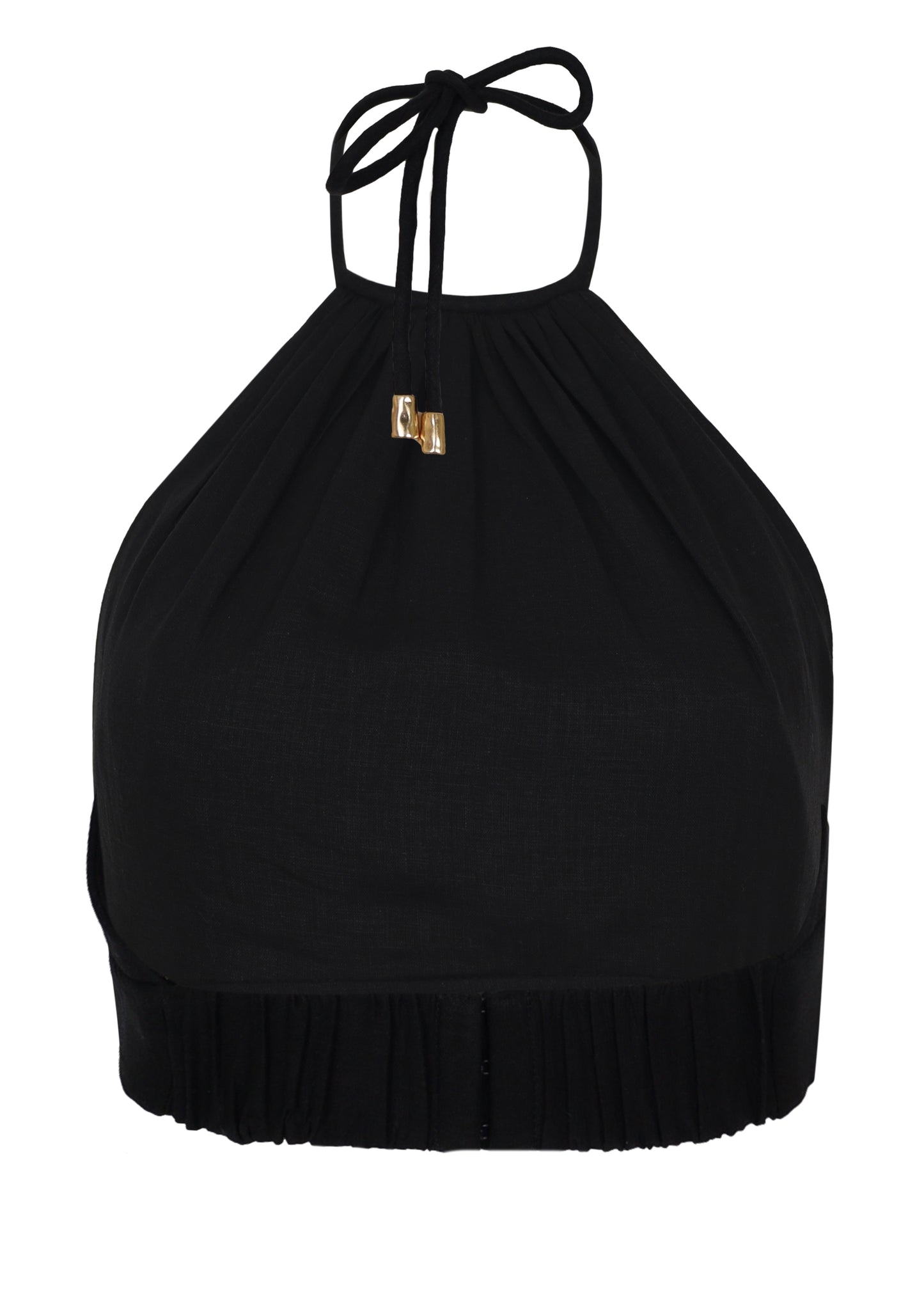 Load image into Gallery viewer, Ibiza High Neck Halter Top Black
