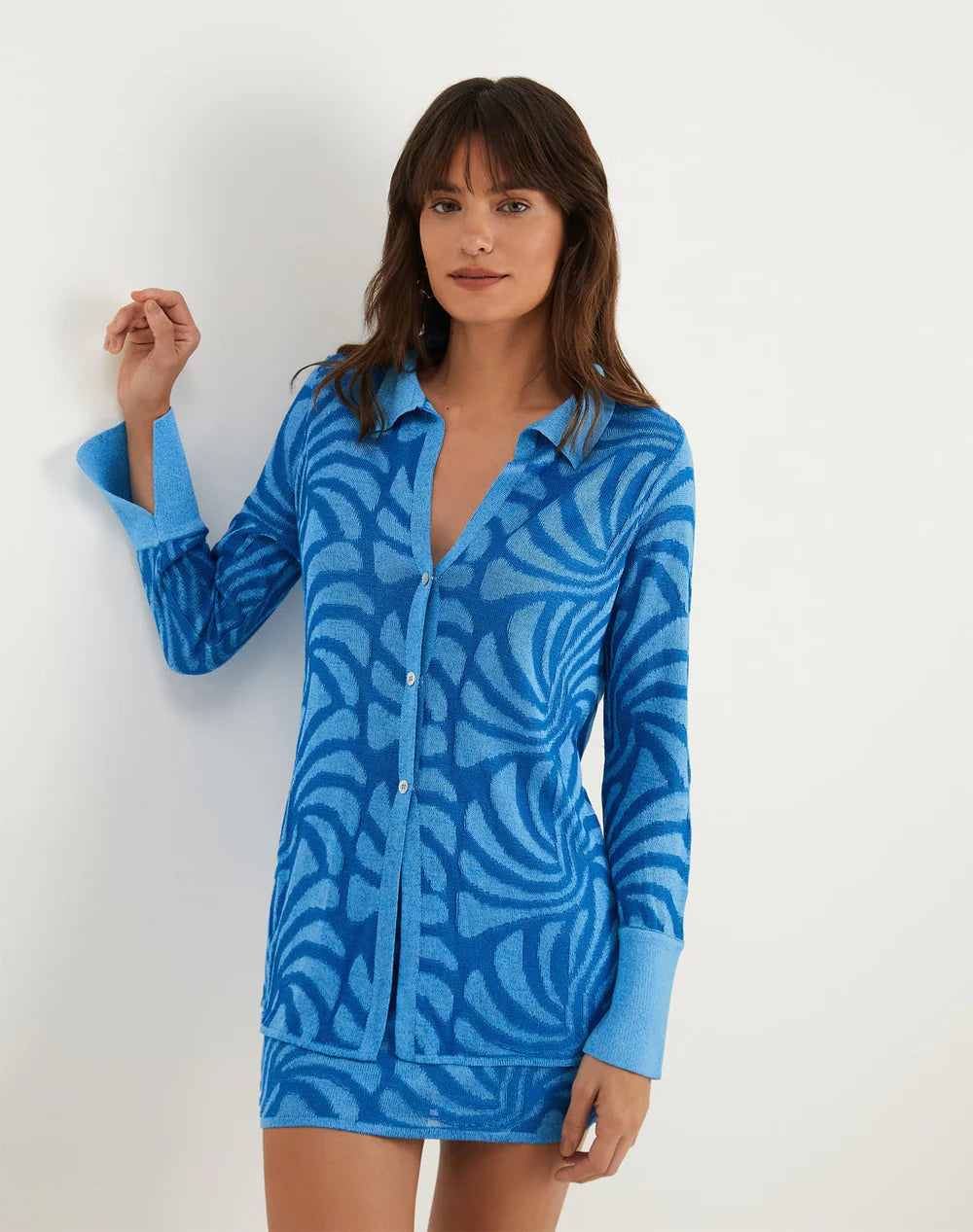 Load image into Gallery viewer, Jacquard Lara Mini Skirt
