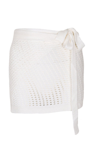 Knit Rena Mini Pareo White