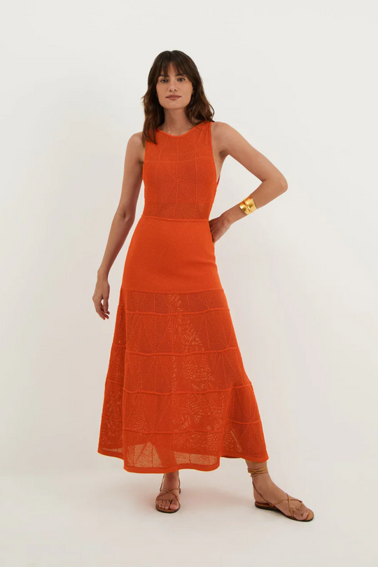 Knit Silvie Long Dress Spritz