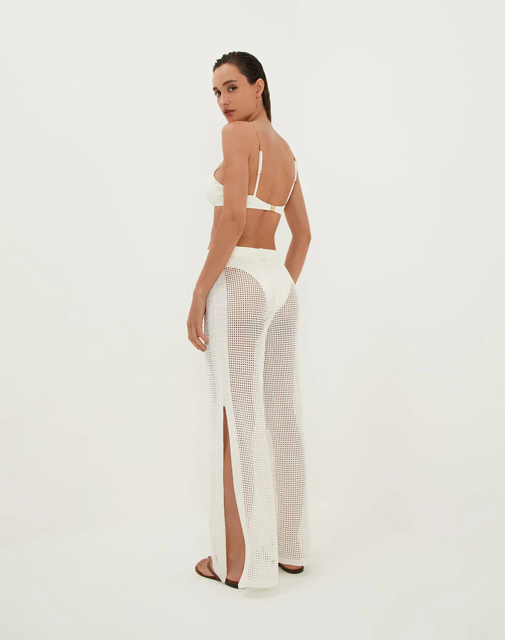 Load image into Gallery viewer, Knit Valerie Pants Off White
