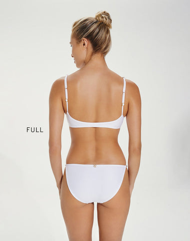 Solid Li Beads Bikini Top White - Bikini Top