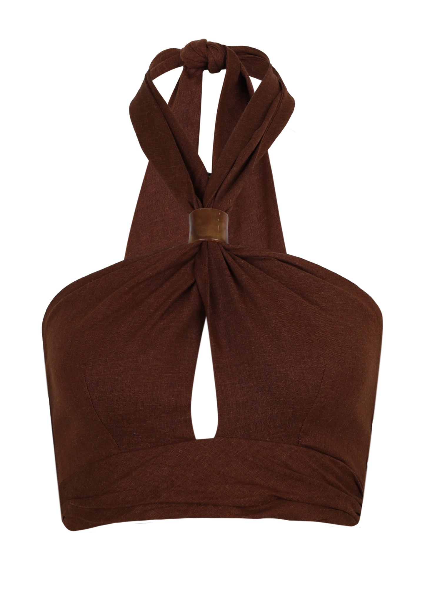 Load image into Gallery viewer, Luna Halter Top Brown
