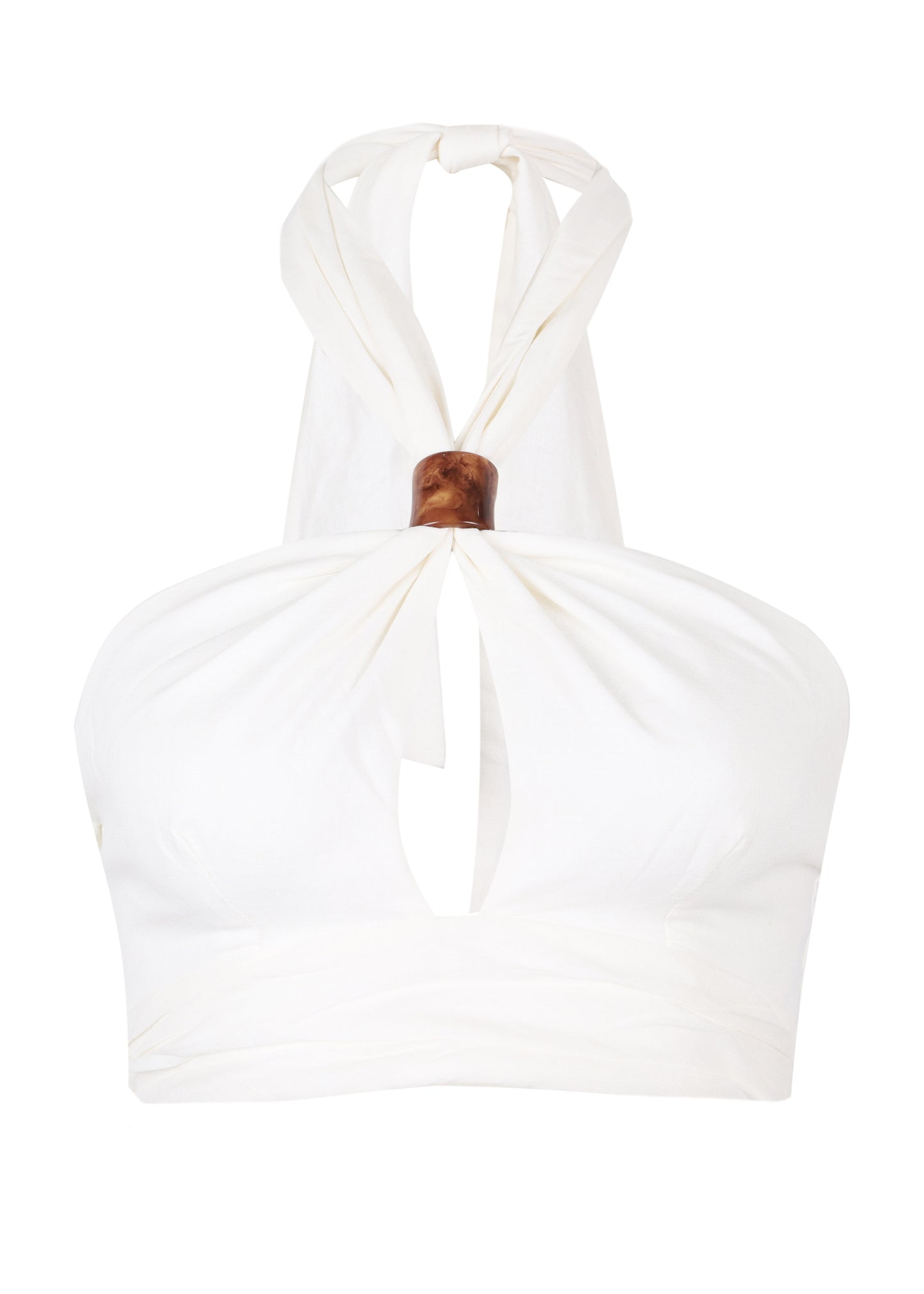Load image into Gallery viewer, Luna Halter Top Off White
