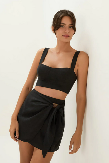 Luna Mini Skirt Black