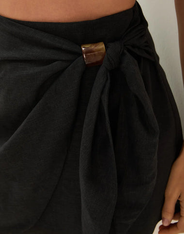 Luna Mini Skirt Black