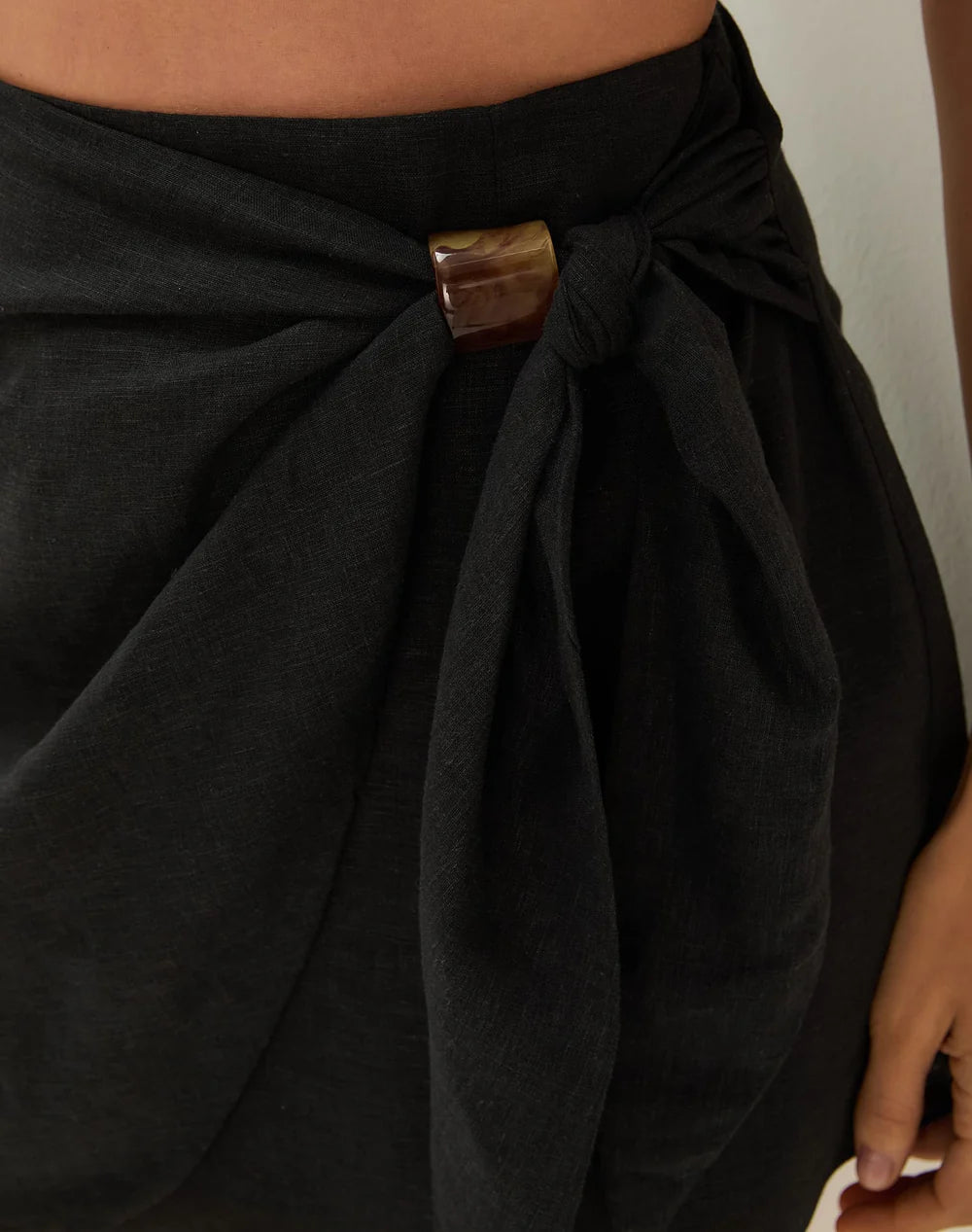 Load image into Gallery viewer, Luna Mini Skirt Black
