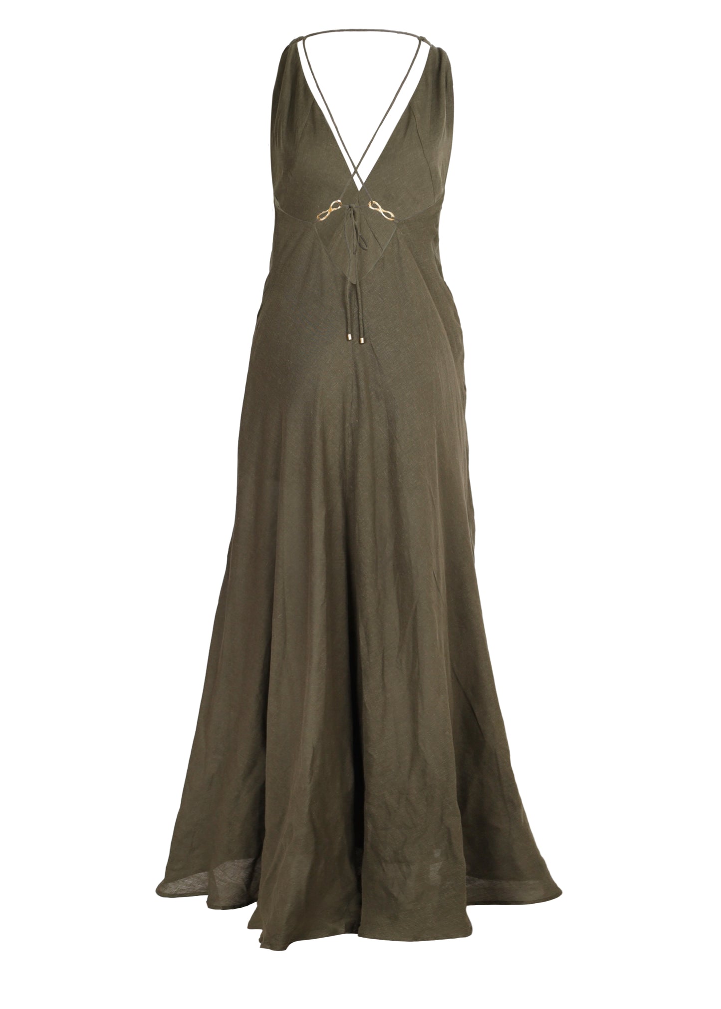 Load image into Gallery viewer, Marbella Long Dress Evergreen
