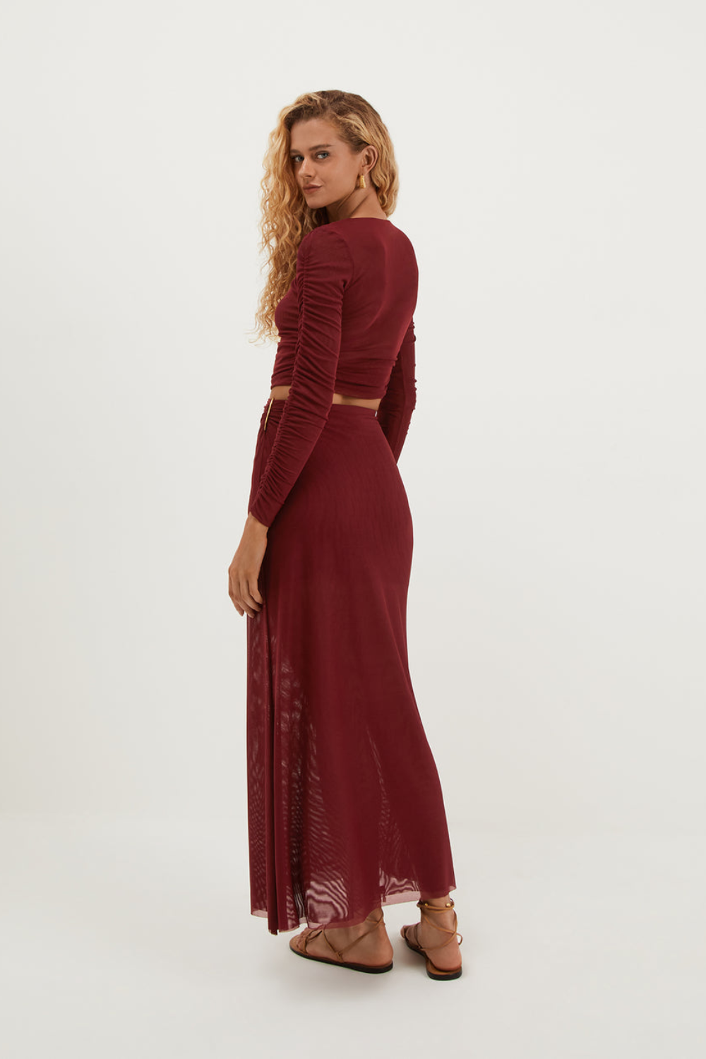 Load image into Gallery viewer, Amira Detail Long Skirt Ponche
