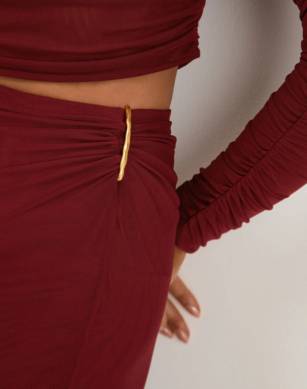 Load image into Gallery viewer, Amira Detail Long Skirt Ponche
