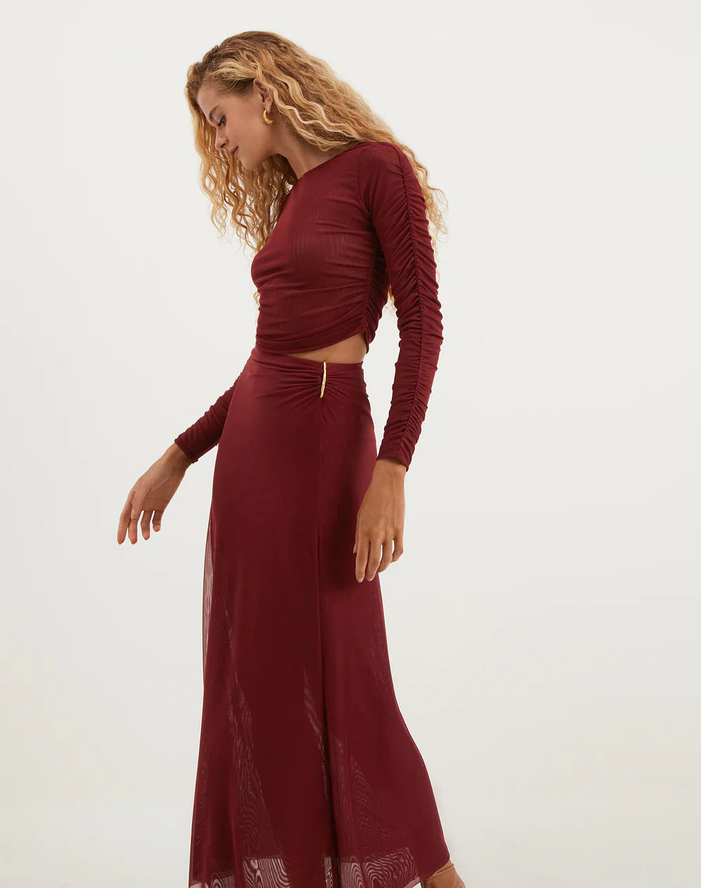 Load image into Gallery viewer, Amira Detail Long Skirt Ponche
