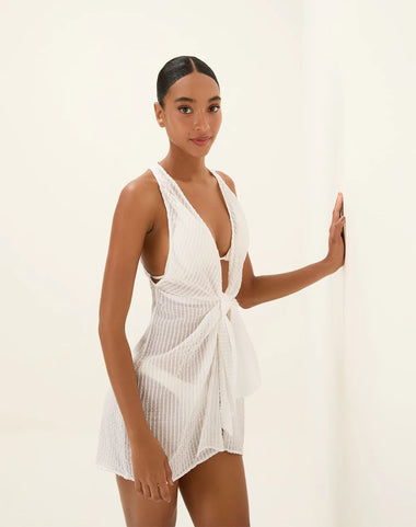 Mita Short Cover Up Off White