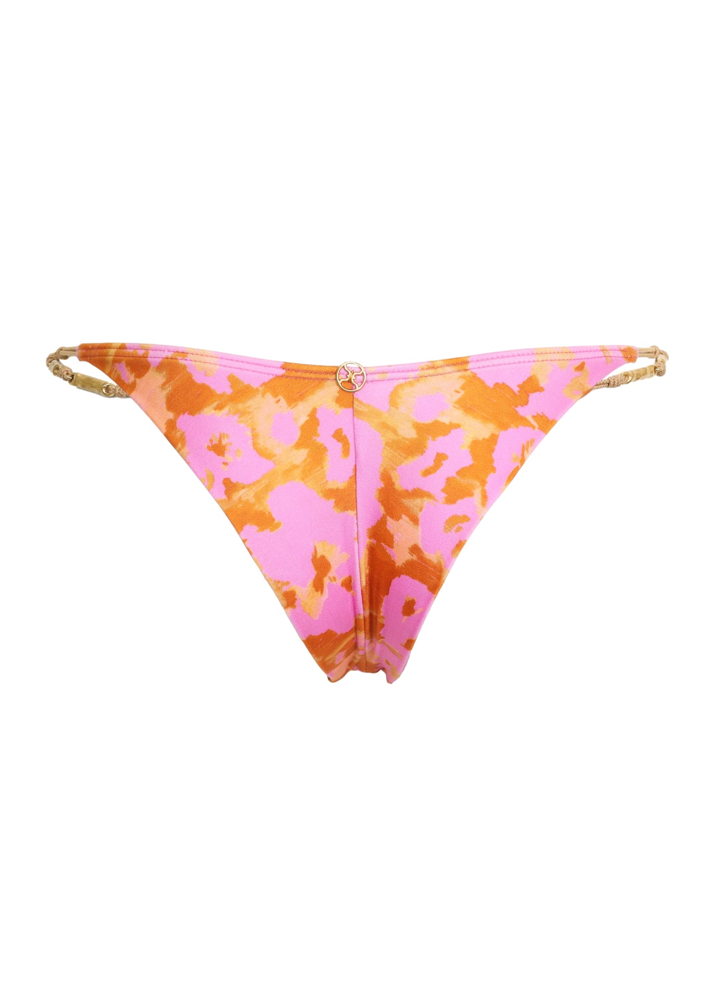Load image into Gallery viewer, Mosqueta Ruth String Detail Cheeky Bikini Bottom Multi
