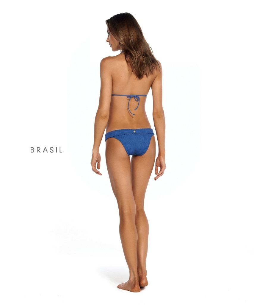 Load image into Gallery viewer, Scales Bia Tube Brazilian Cut Bikini Bottom Blue

