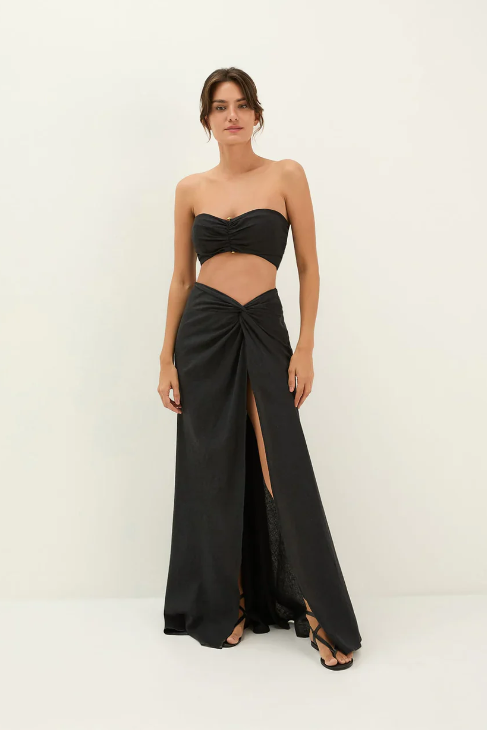 Load image into Gallery viewer, Sirene Long Skirt Black
