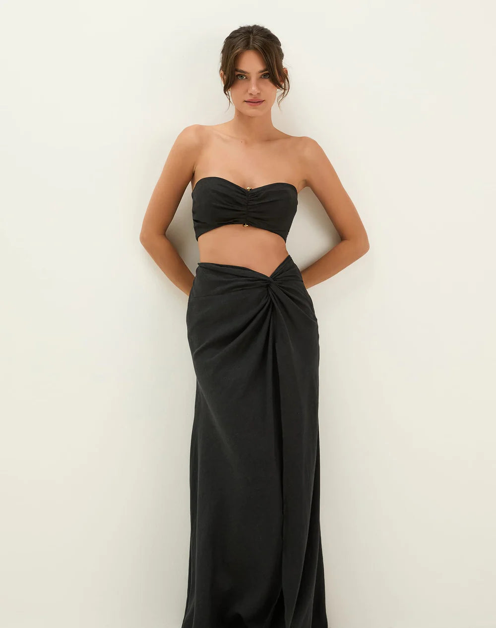 Load image into Gallery viewer, Sirene Long Skirt Black
