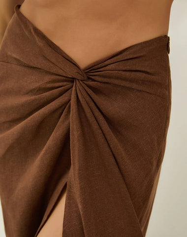Sirene Long Skirt Brown