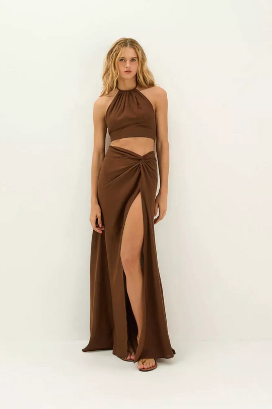 Sirene Long Skirt Brown