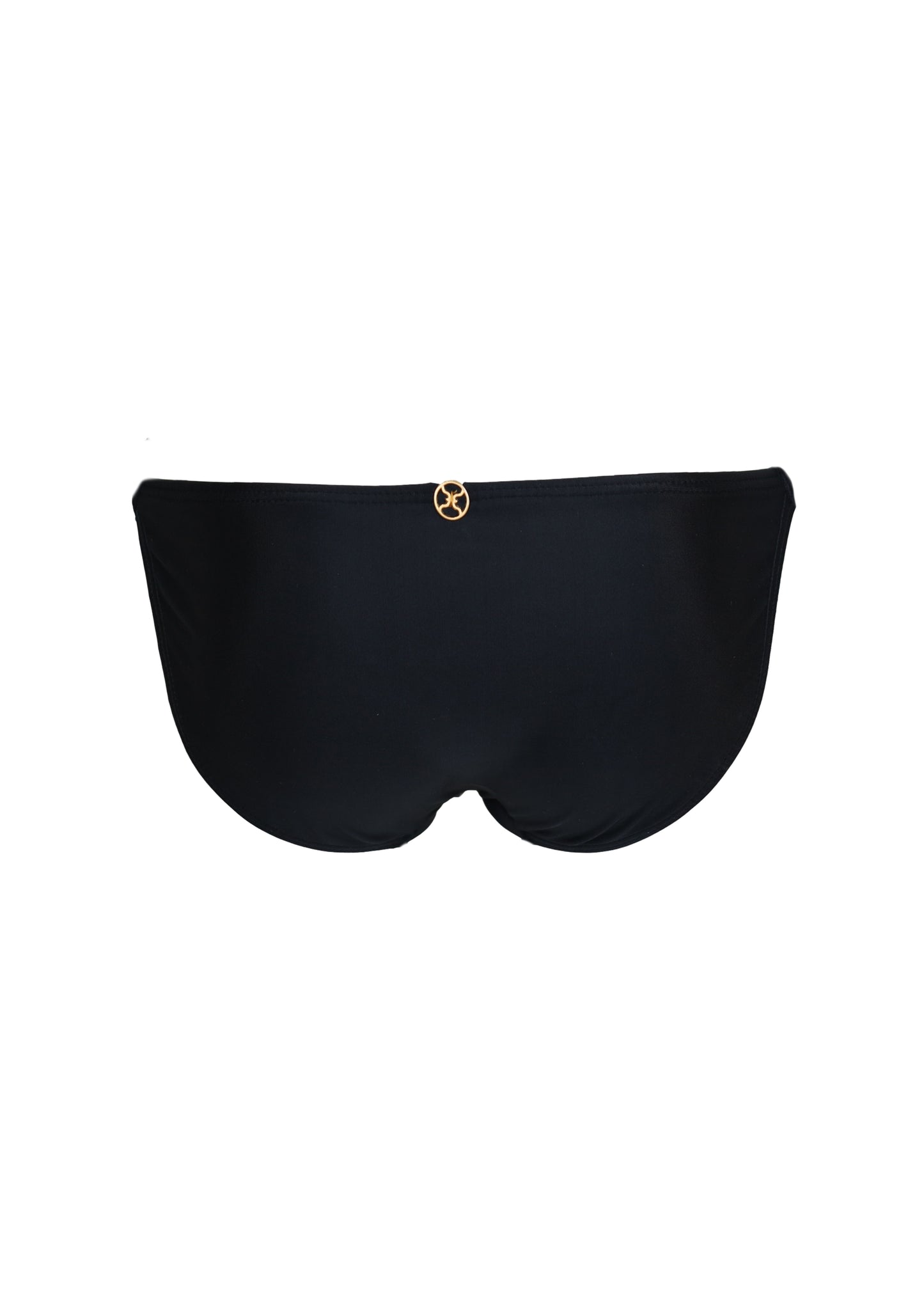 Load image into Gallery viewer, Solid Beads String Full Bikini Bottom Black
