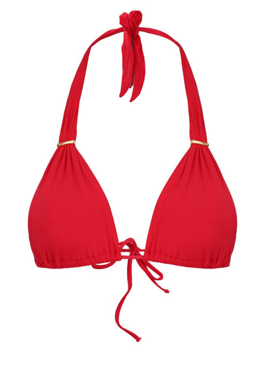 Solid Bia Tube Bikini Top Red