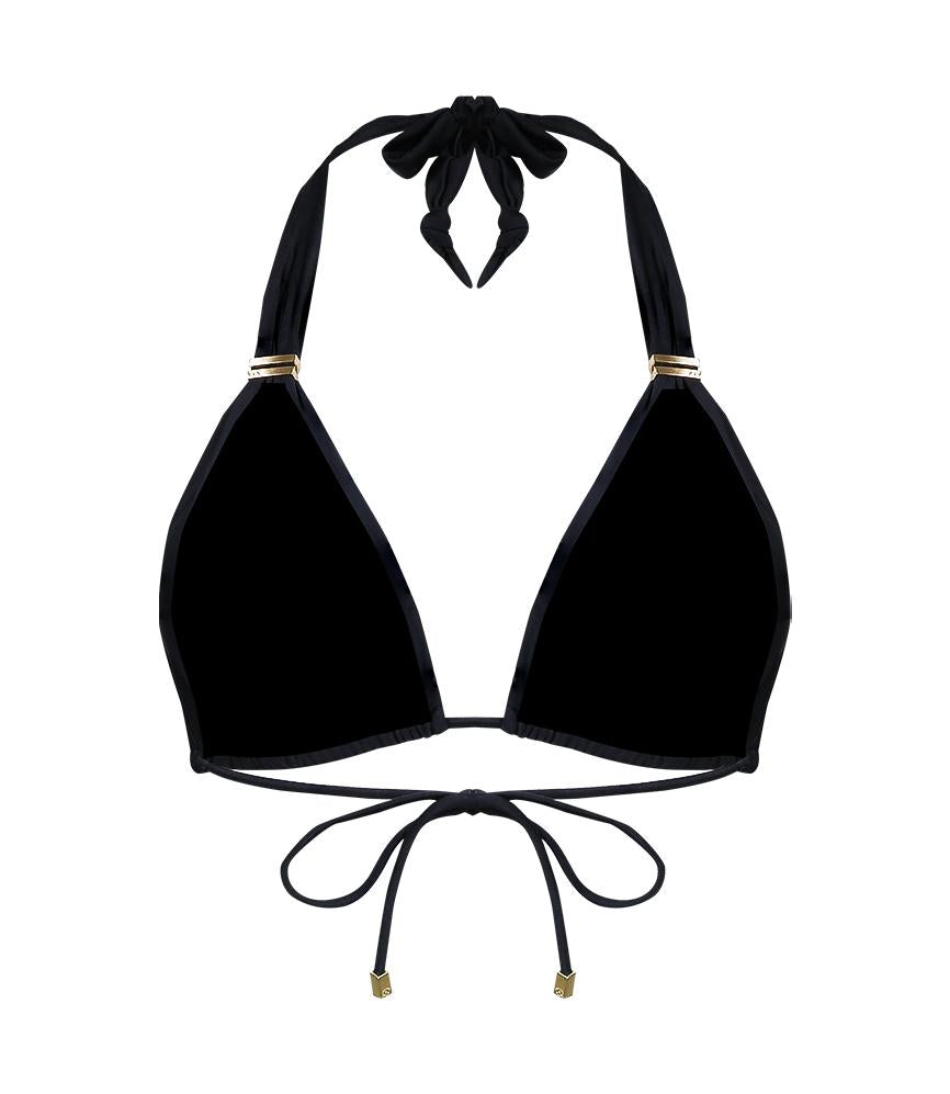 Load image into Gallery viewer, Solid Bia Tube Bikini Top Black - Bikini Top
