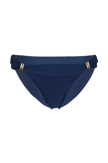 Solid Bia Tube Full Bikini Bottom Navy