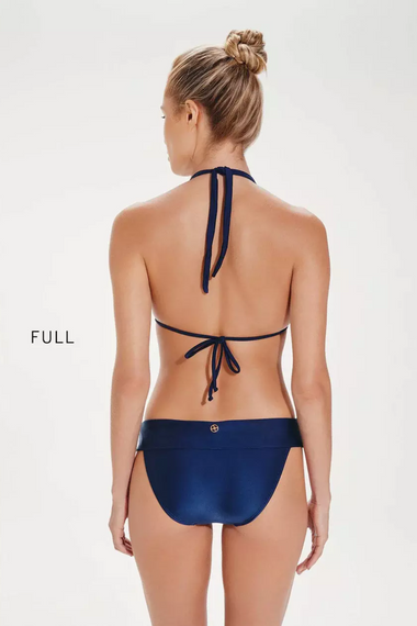 Solid Bia Tube Full Bikini Bottom Navy