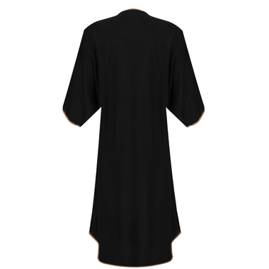 Solid Braid Caftan Black - Kaftan