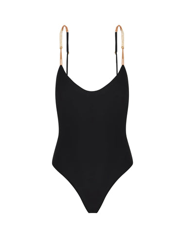 Solid Brooke One Piece Black - One Piece