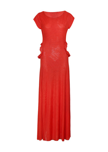 Solid Evie Long Dress Orange