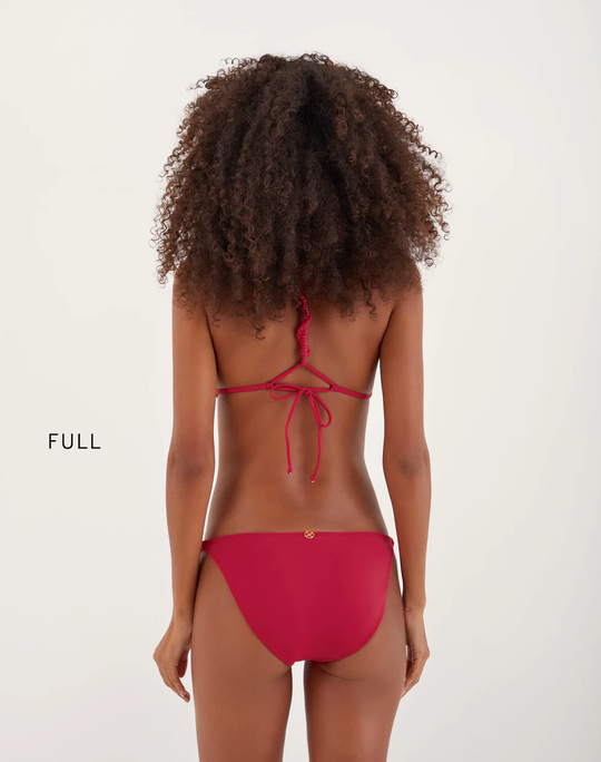 Solid Holly Detail Full Bottom Summerwine - Bikini Bottom